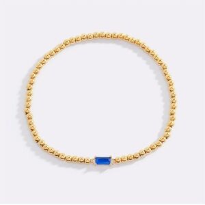 Mint & Lily Gold Beaded Birthstone Bracelet